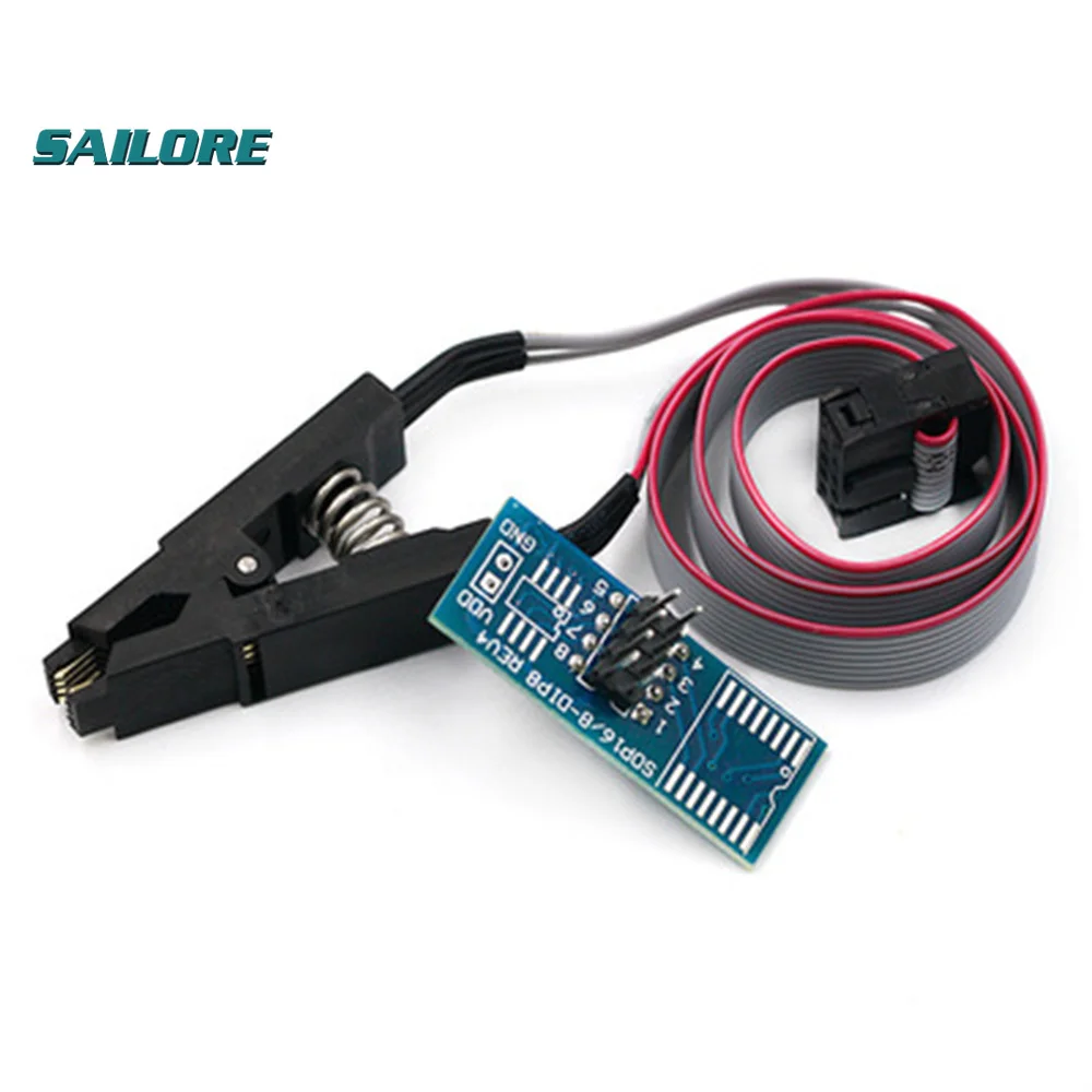 

SOIC8 SOP8 Flash Chip зажим для проверки ИС Socket Adpter BIOS/24/25/93 программатор для arduino