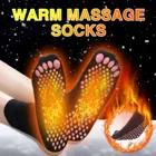 Самонагревающиеся магнитные носки для женщин и мужчин, удобные рельефные Компрессионные носки для магнитной терапии, зимние теплые массажные носки