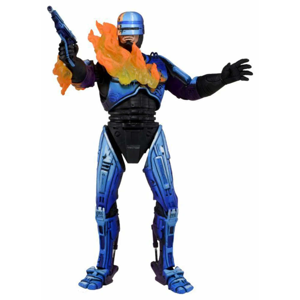 

Экшн-фигурка NECA Robocop из серии 18 см, ПВХ модель игрушки 2, боевой поврежденный огнемет для коллекции фанатов