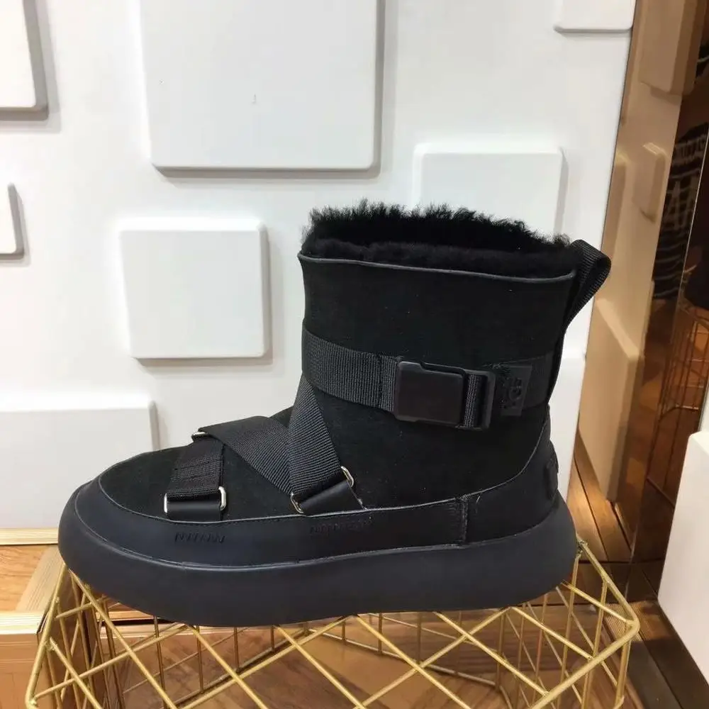 Scarpe donna/женские ботинки; женская обувь из флока; chaussures femme; Плюшевые ботинки на платформе; женские зимние ботинки без застежки; смешанные цвета