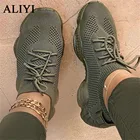 Женские нескользящие дышащие кроссовки, Повседневная Уличная обувь, плоская подошва, для спорта и прогулок, разноцветные, осень 2021