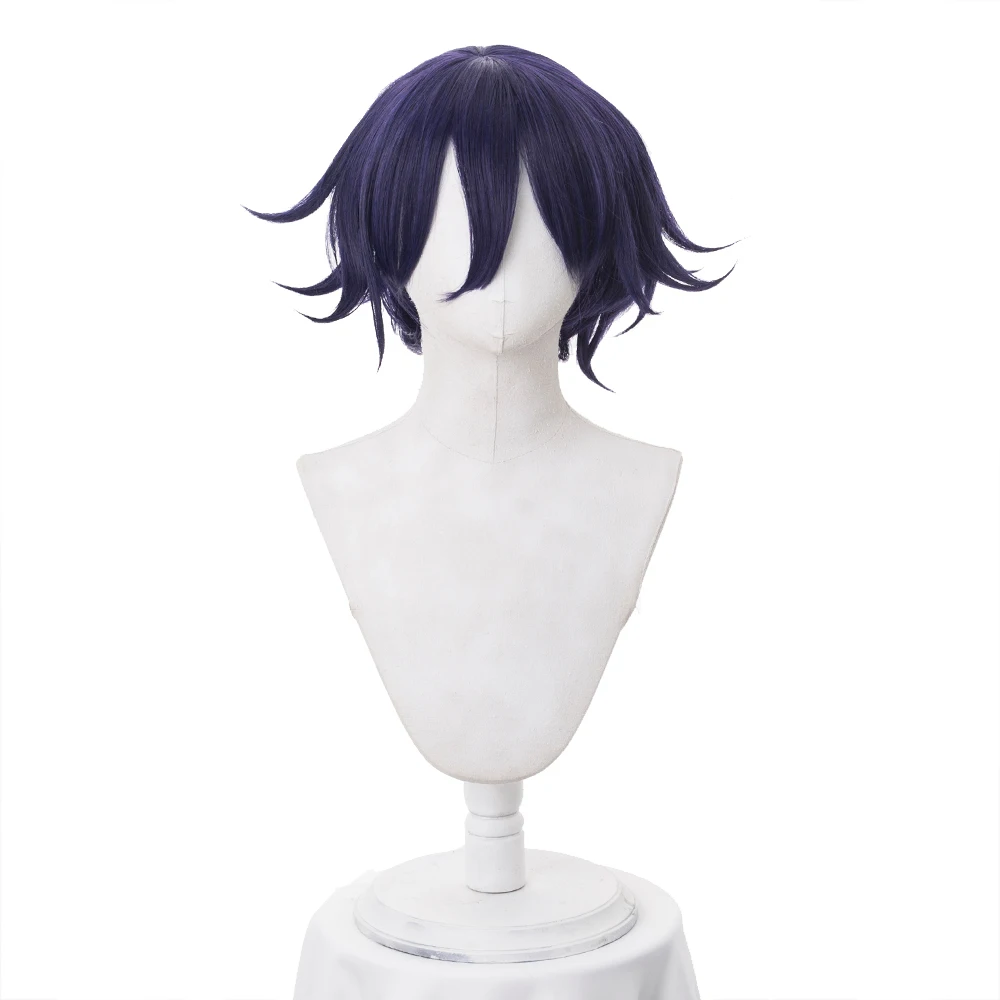 Danganronpa V3: Killing Harmony Ouma Kokichi Cosplay Wig for Man Boys Short Straight Anime Christmas Party wig |