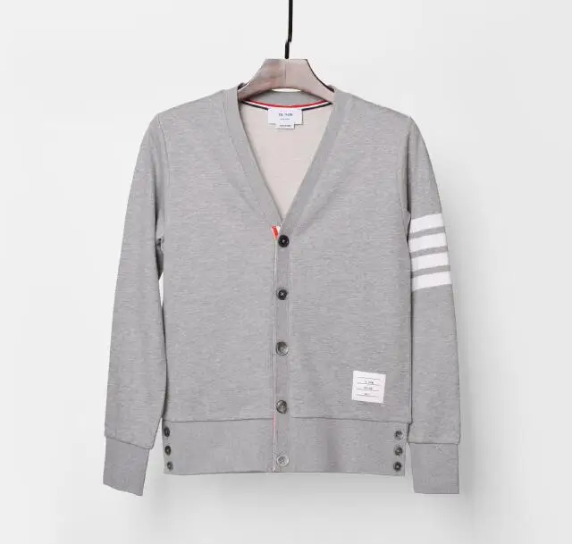 

2021 Fashion TB THOM Brand Spring Autumn hooded Sweatershirts V-Neck Cotton Jacket Women Zip-Up Clothing Casual Sportswear Coat