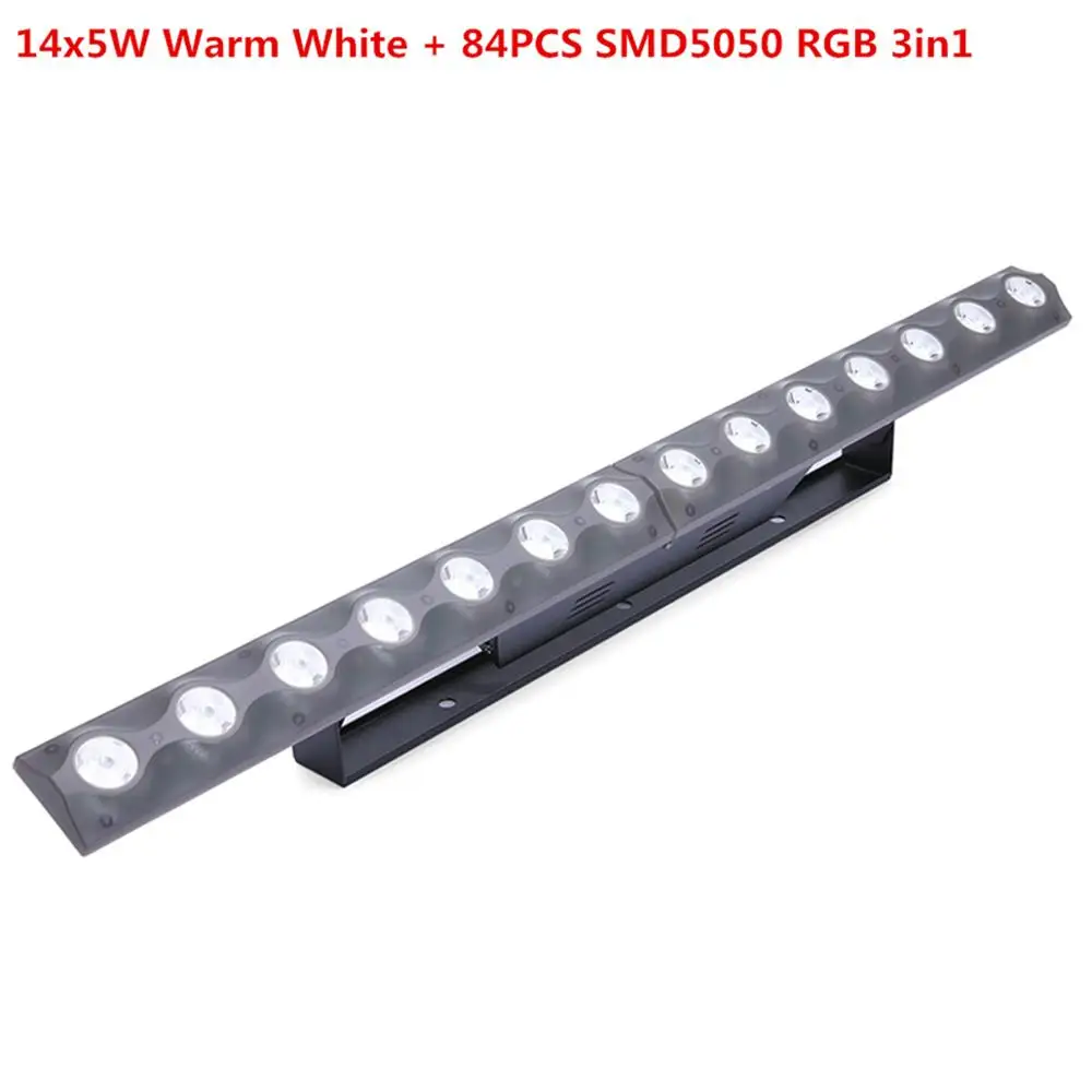 

LED bar licht LED beam en wassen 2in1 12x5 W warm wit 72 Pcs RGB 3IN1 SMD5050 LED dmx fase licht dj disco verlichting