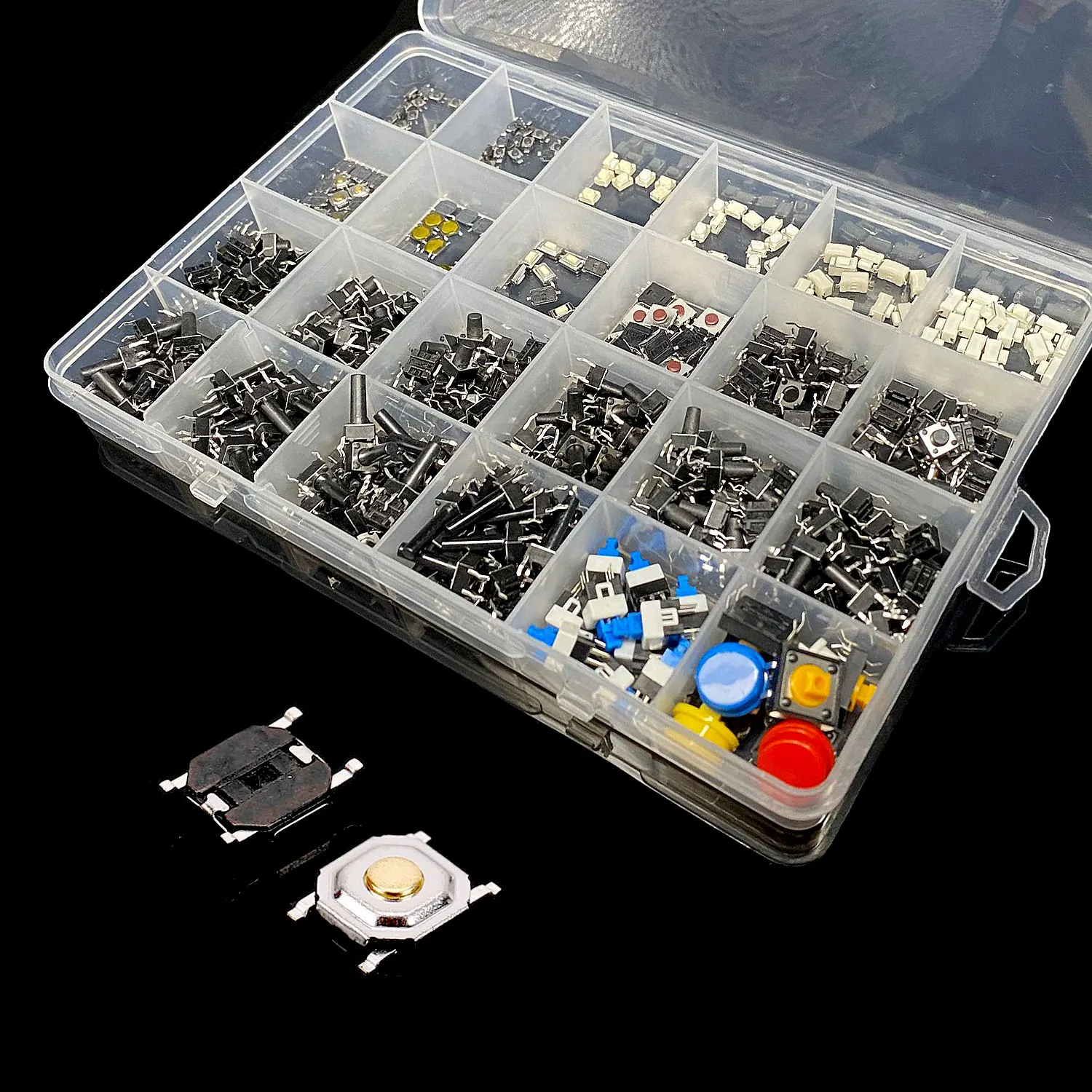 

460PCS 3*4*2.5/4.3/5 6*6*5/7/8/9/10 Tactile Push Button Switch kit apply for home appliances remote toy Micro switch mixed