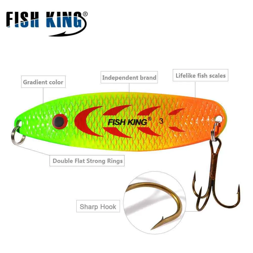 FISH KING 1 шт. 18 г 28 Спиннер рыболовная приманка металлическая ложка рыболовные