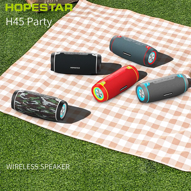 Уличная Водонепроницаемая Колонка HOPESTAR H45 портативная bluetooth-колонка 20 Вт высокая