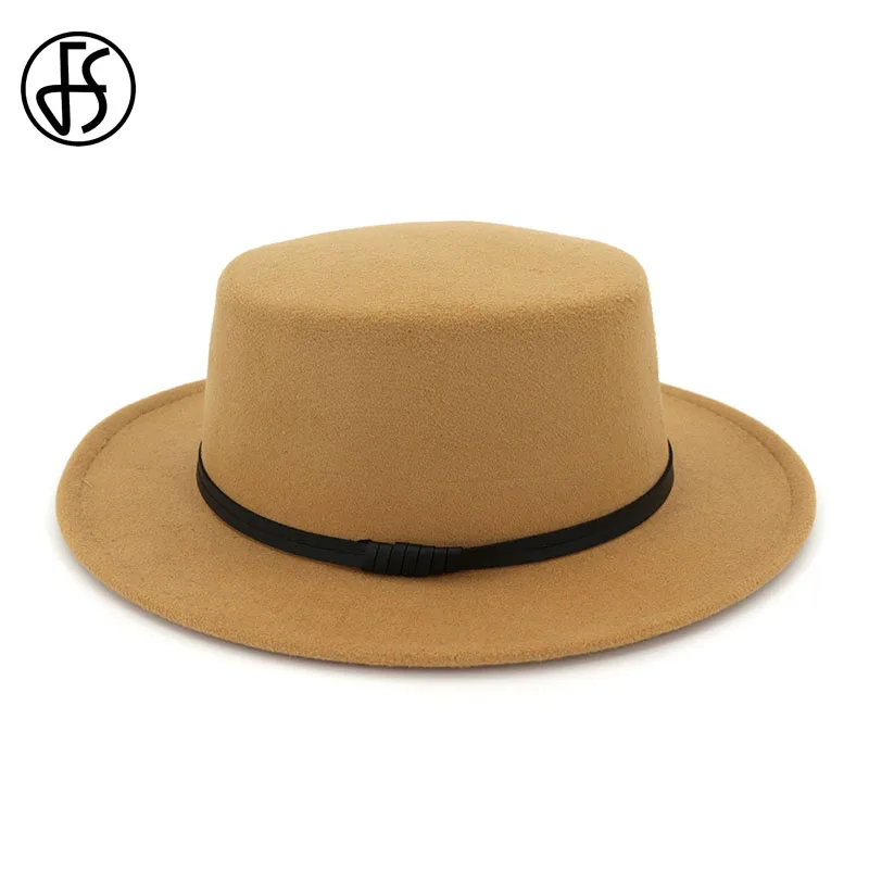 Шляпа с широкими полями FS для мужчин и женщин Классическая фетровая шляпа