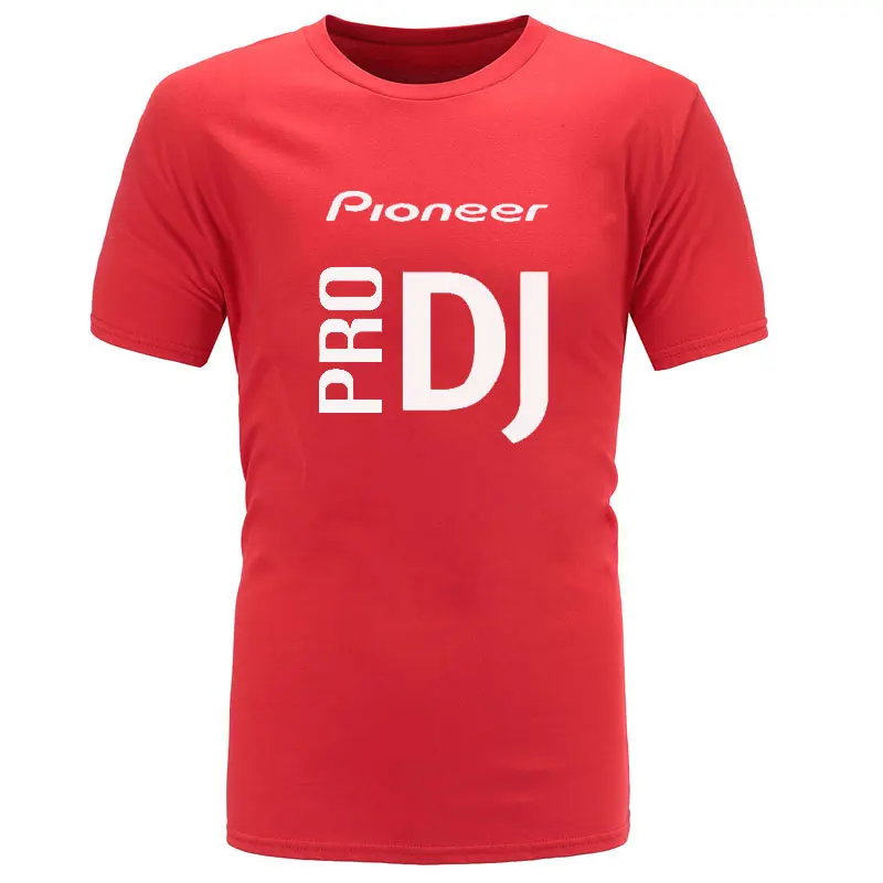 Горячая продажа DJ Pioneer PRO Футболка мужская 100% хлопковая с принтом повседневные
