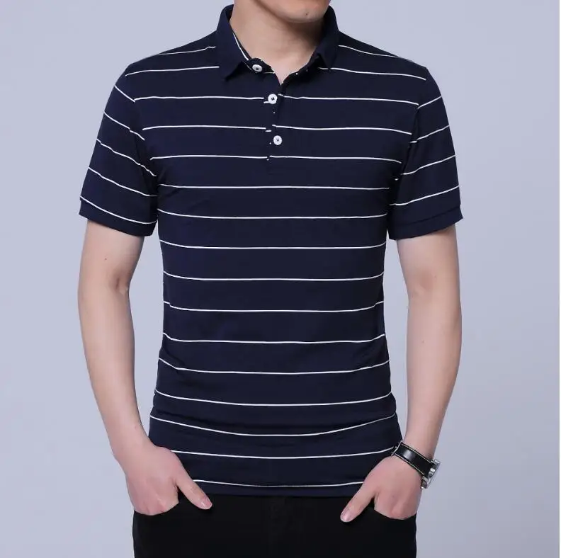 

2021 Summer New Polo Shirts Men Slim Fit Short Sleeve Cotton Polos Men Casual Clothes