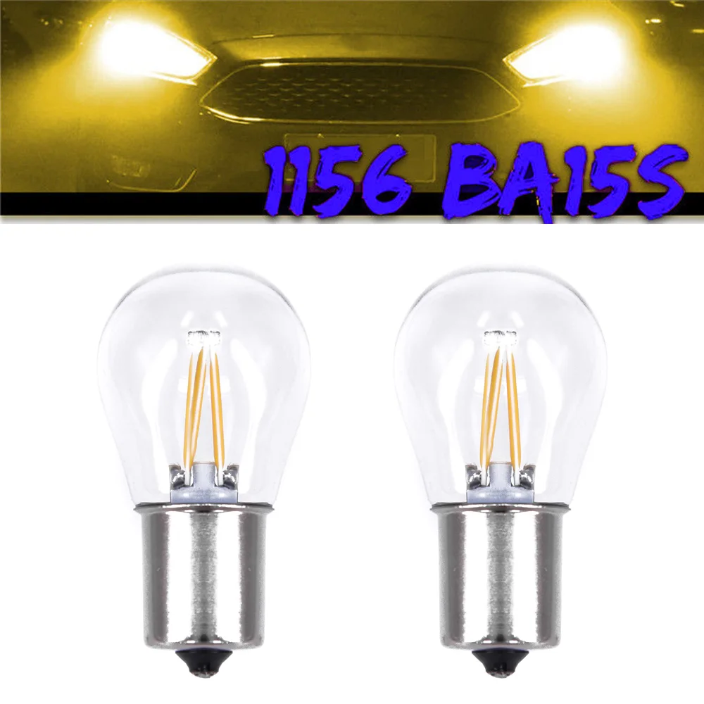 

Yellow LED Bulbs Bulb Bulb DC8-28V Lamp Light 2pcs Turn Backup Car LED