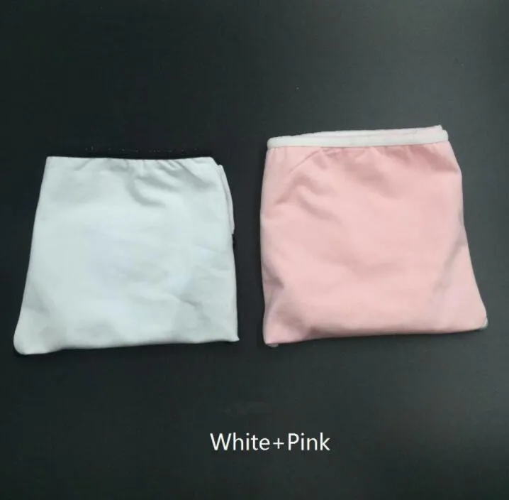 white pink 2 шт. для женщин, спортивные шорты для йоги, сексуальное нижнее белье с низкой талией, стринги с буквенным принтом, хлопковые Бесшовные женские трусы - Цвет: white pink