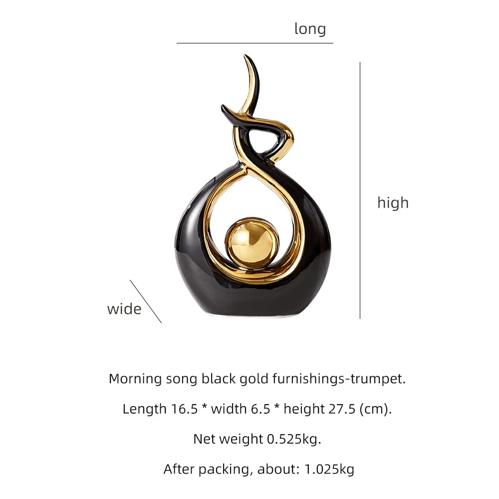 

Home Decoration Accessories Living Room Ceramics Abstract Sculpture Crafts Statue Desk Art Deco Figurines