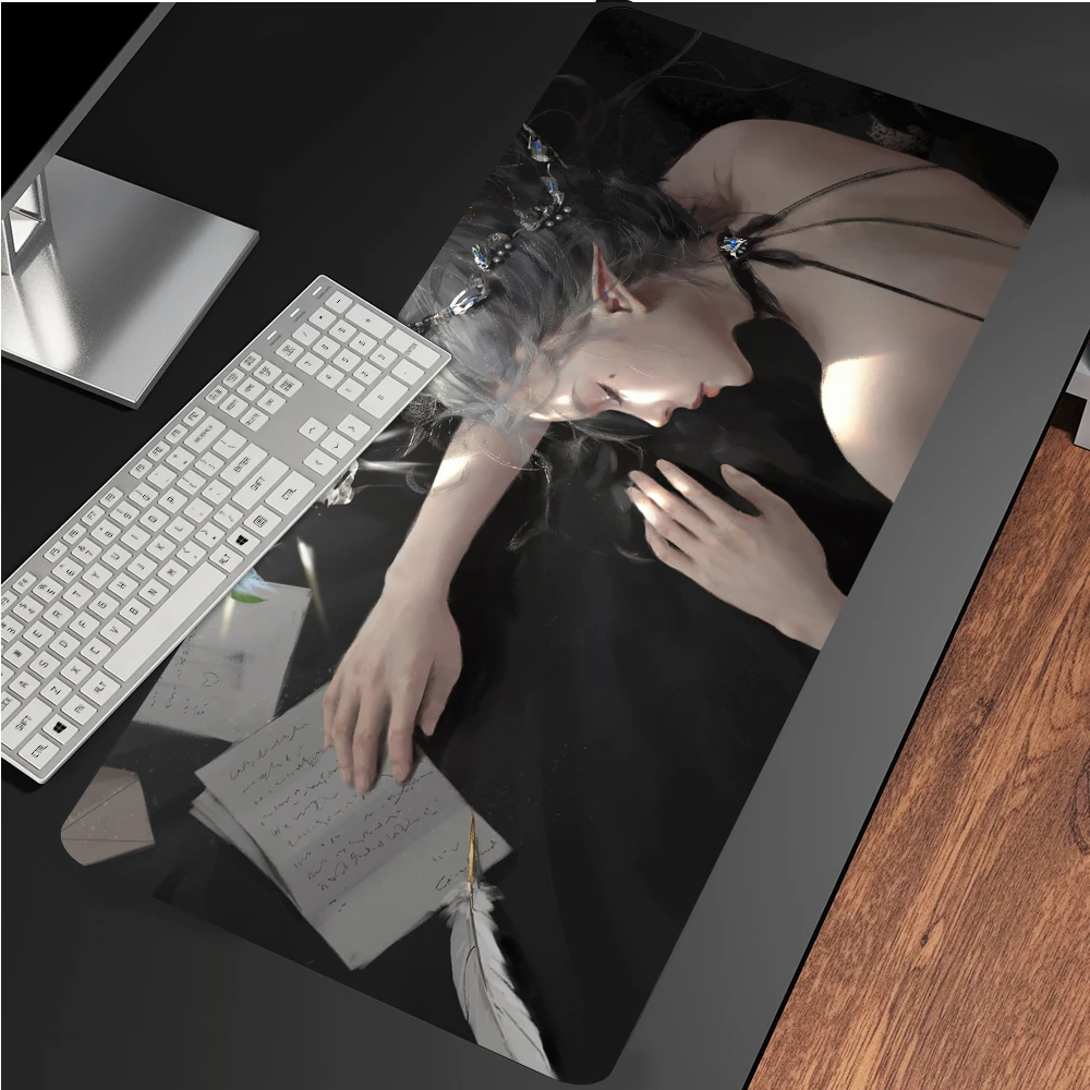

Ghostblade Princess Game Pad for Mouse Gamer Keyboard Pc Gaming Accessories Mousepad Speed Anime Mat Deskpad Big Mousepepad Csgo