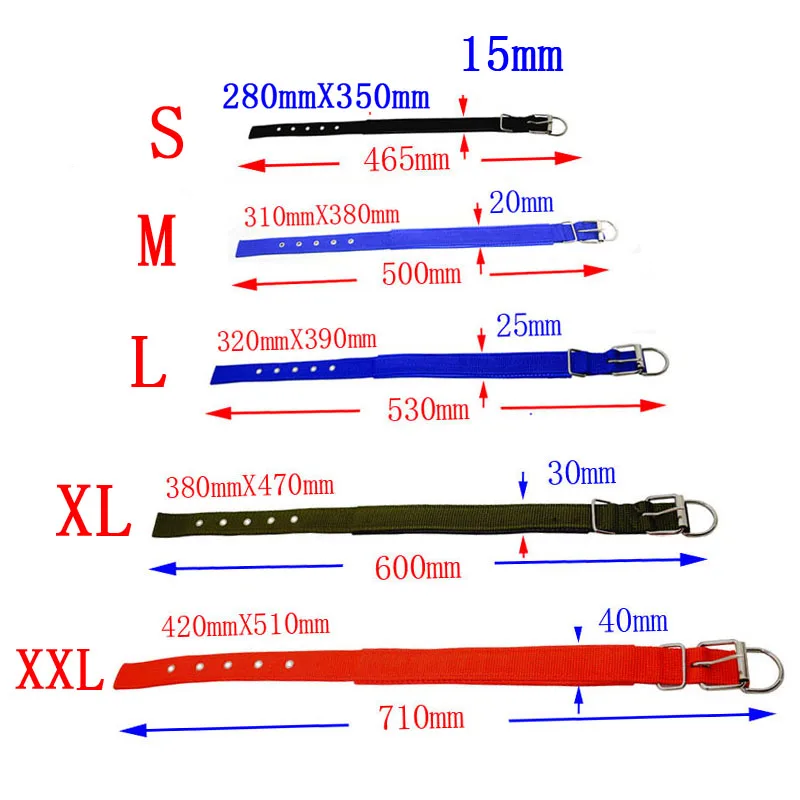 Ошейник для собак удобный регулируемый нейлоновый ошейник маленьких и больших 4