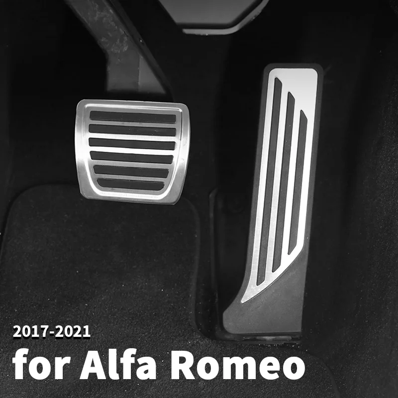Накладка на педаль тормоза, педаль акселератора, не скользящая, для Alfa Romeo Giulia 2015, 2016, 2017, 2018, 2019