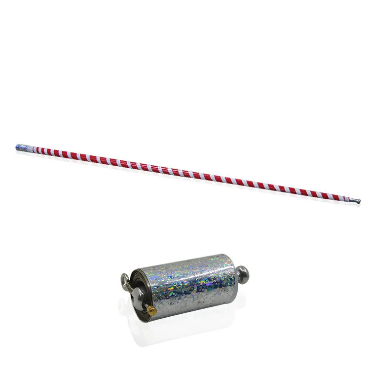 red white 110cm 110 см/150 см металлическая появляющаяся трость может выбрать цветные волшебные палочки для профессиональной Волшебная сцена уличные иллюзионные аксессуары - Цвет: red white 110cm