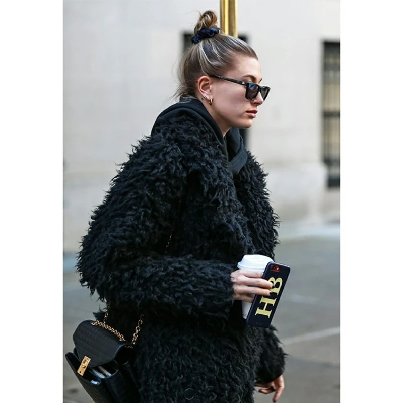 Женское пальто из искусственного меха премиум-класса женское плюшевое меховое