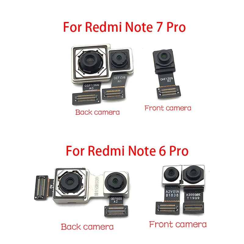Новая Оригинальная передняя и задняя камеры для Xiaomi Redmi Note 6 7 Pro модуль с основным
