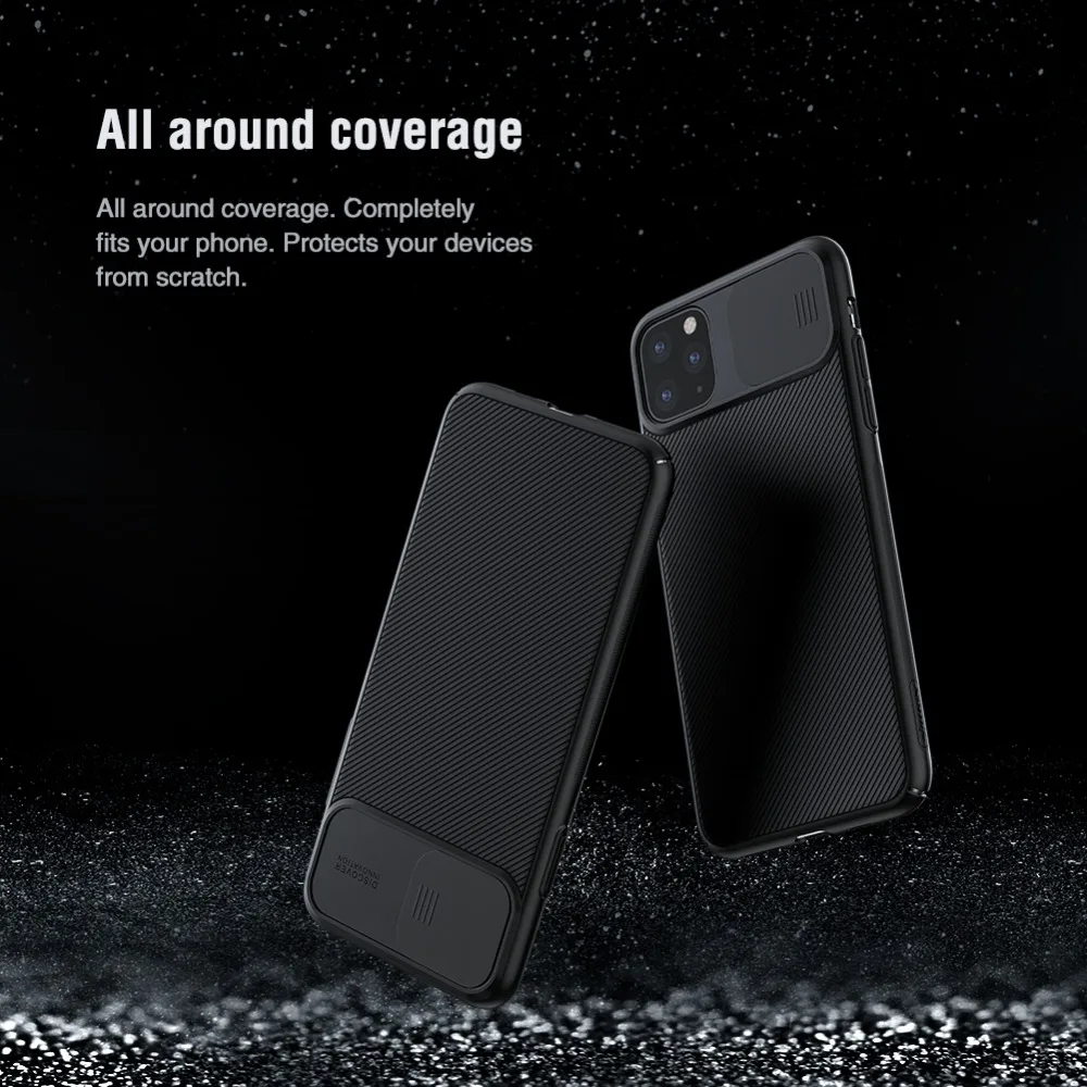 Для iPhone 11 11 Pro 11 Pro Max чехол Nillkin Camshield чехол Защита камеры задняя крышка для iPhone 11 Pro Max чехол