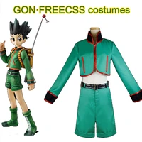 anime gon freecss cosplay costumes hunter hunter uniform top shorts belt anime costume for women men anime clothes