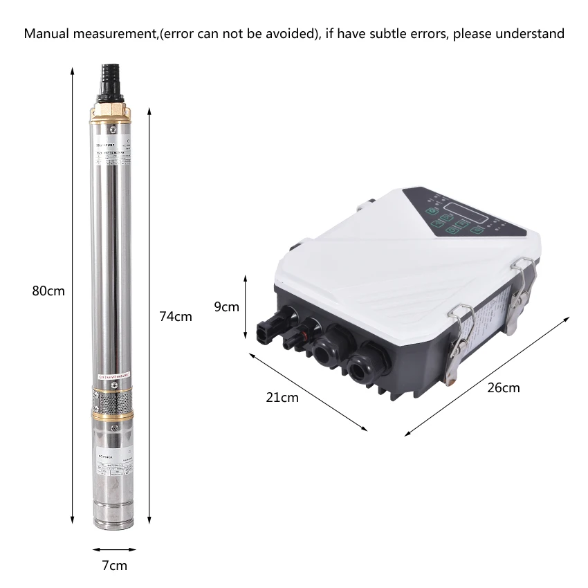 Высококачественный насос с глубоким скважинным насосом 72 В постоянного тока