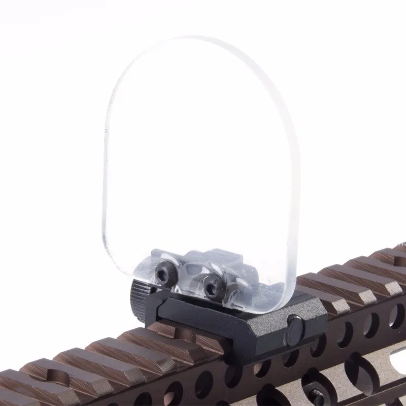 

Tactical&Hunting Riflescope Transparent Bulletproof Lens Protector Green/Red Dot Sight Lens Cover Foldable Shield Rail Mount