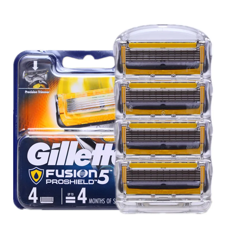 

Заменить мужские Т-картриджи для Gillette Fusion Proshiel, 4 шт. бритвенные лезвия для мужчин уход за лицом бритвенные лезвия