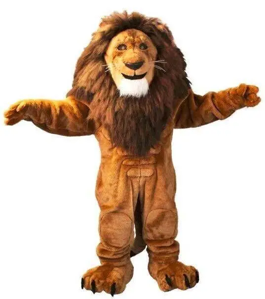 mascot costumes for adults christmas Halloween Outfit Fancy Dress Suit Free Shipping lion king Long hair2019New | Тематическая