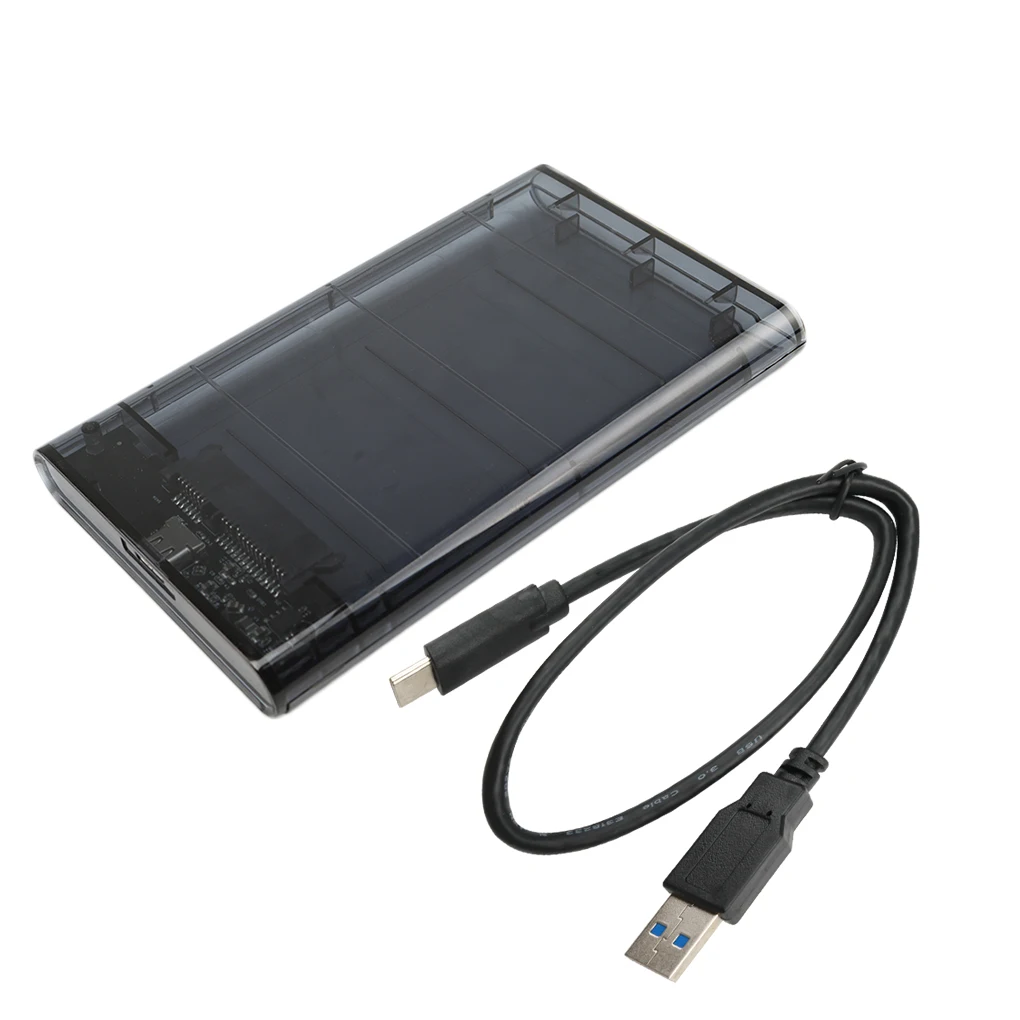 

Прозрачный чехол для SSD, HDD SATA к USB3.1 внешний корпус для ноутбука 2,5 дюйма 7 мм/9,5 мм HDD жесткий диск HD
