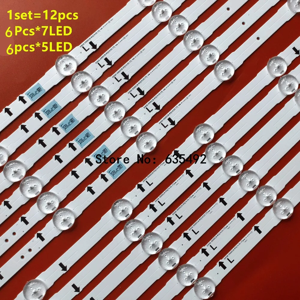 Новая светодиодная лента для UA55J6200 UE55J6150 UE55H6270 UE55H6400 UE55H6410 UE55H6470 UE55H6500 UE55J6510 UE55H6590