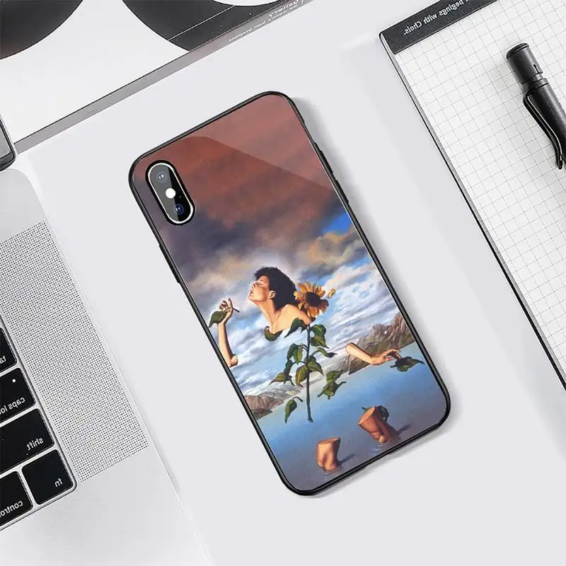 

Salvador Dali Art retro painting Phone Case Tempered glass For iphone 5C 6 6S 7 8 plus X XS XR 11 PRO MAX