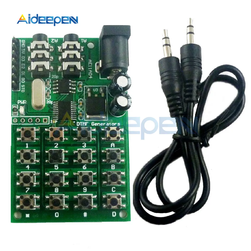 

DTMF Generator Encoder Transmitter Module Dialing keyboard MCU Control for PC Interphone Mobile Audio Smart Home