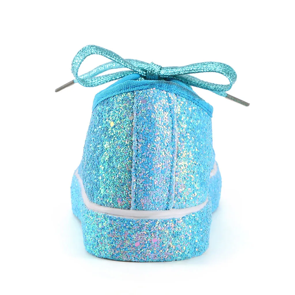 Кроссовки женские блестящие на шнуровке модная повседневная спортивная обувь