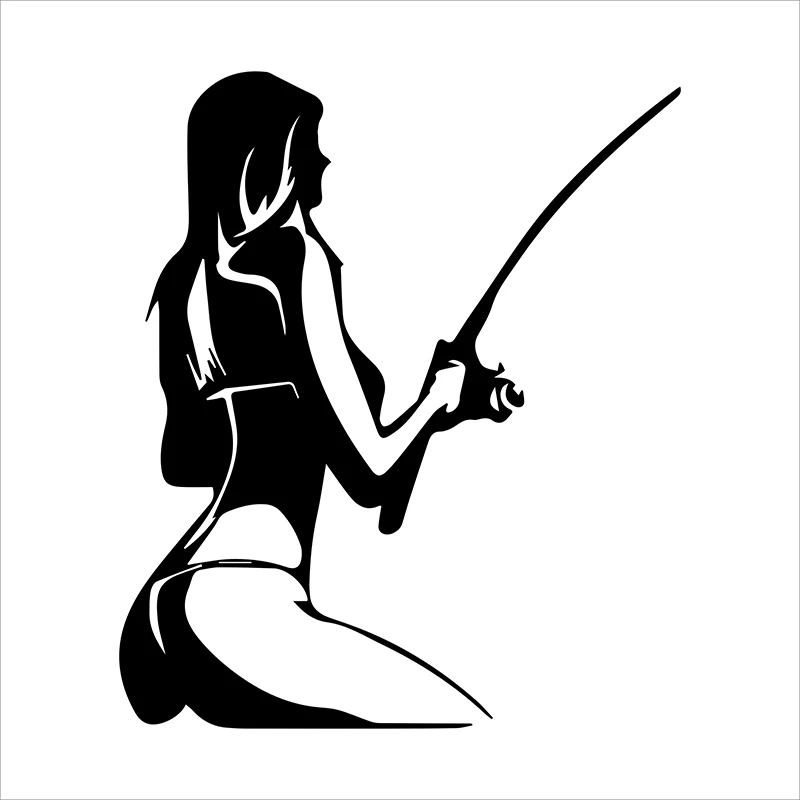 

Art Pattern FISHING Personality Vinyl Originality Cover Scratches Car-Stickers and Decals Fashion Car Accessories for Kk18*15cm