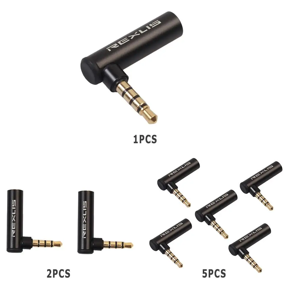REXUS 90 Degree Right Angled 3.5mm Male To Female Audio Converter Adapter Connector L Type Stereo Earphone Microphone Jack Plug |