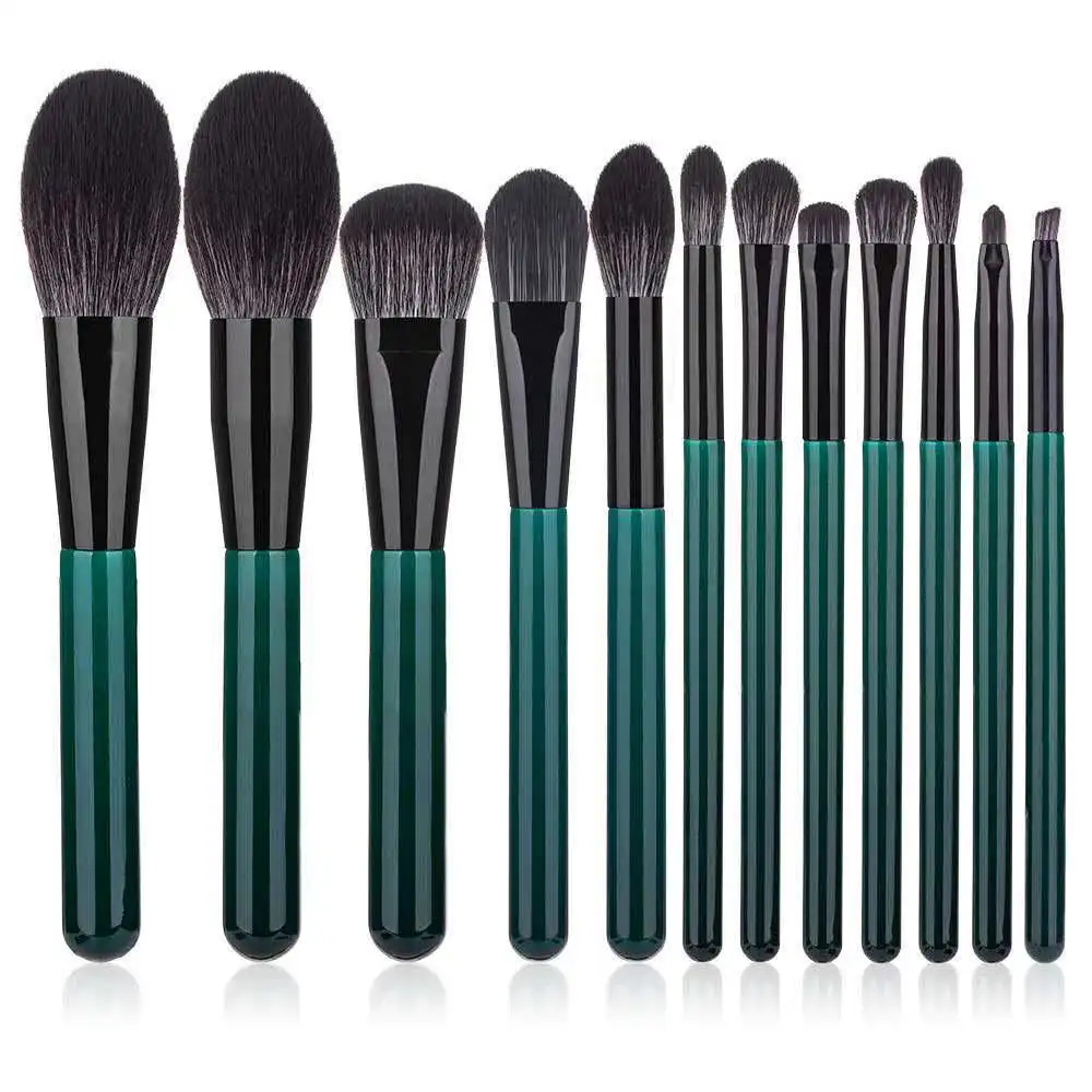 

YXN 12pcs makeup brushes set for foundation powder blusher lip eyebrow eyeshadow eyeliner brush cosmetic tool