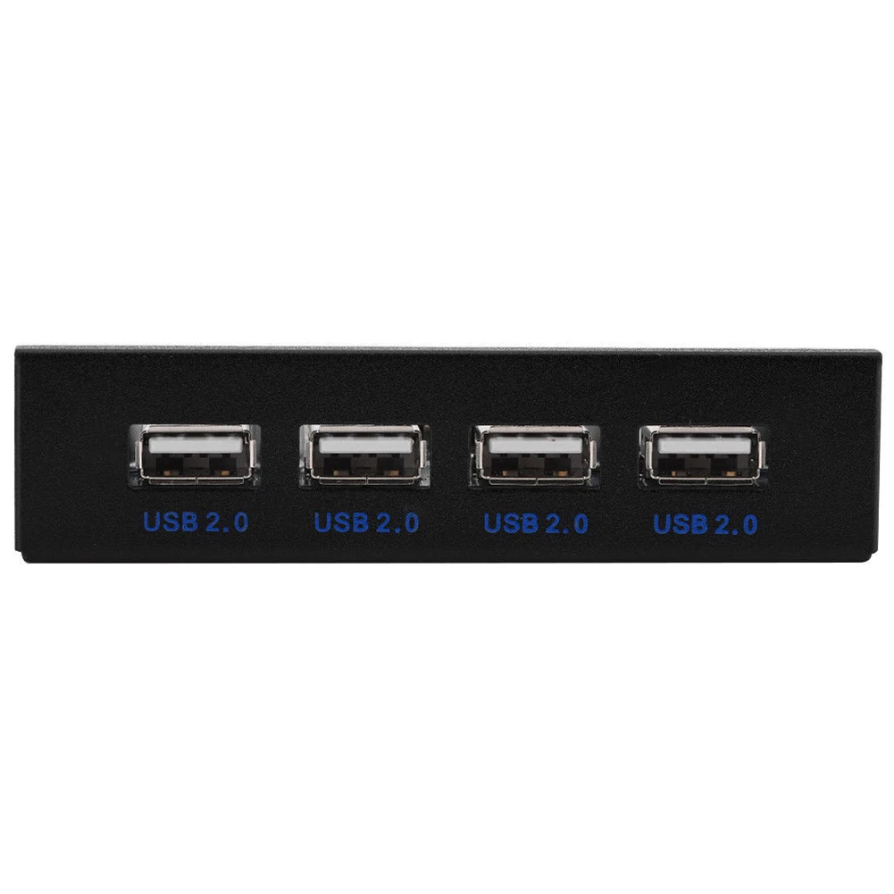 4 Port USB 2.0 Desktop Internal Bracket Floppy Bay Motherboard Cable PC With Screws Media Dashboard Front Panel 9 Pin Computer | Компьютеры