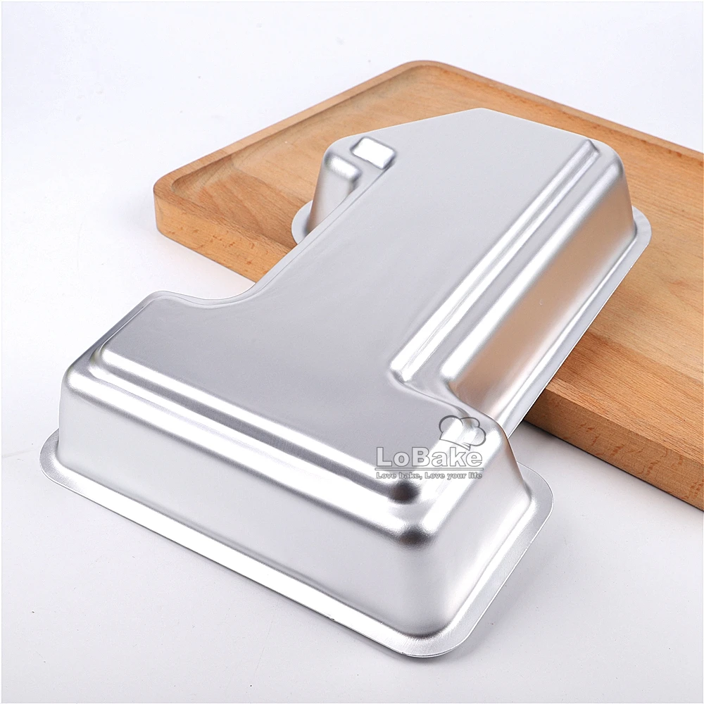 11 inches figure number 1 one shape aluminum metal cake tin pan for DIY kitchen Cake Baking Tools | Дом и сад