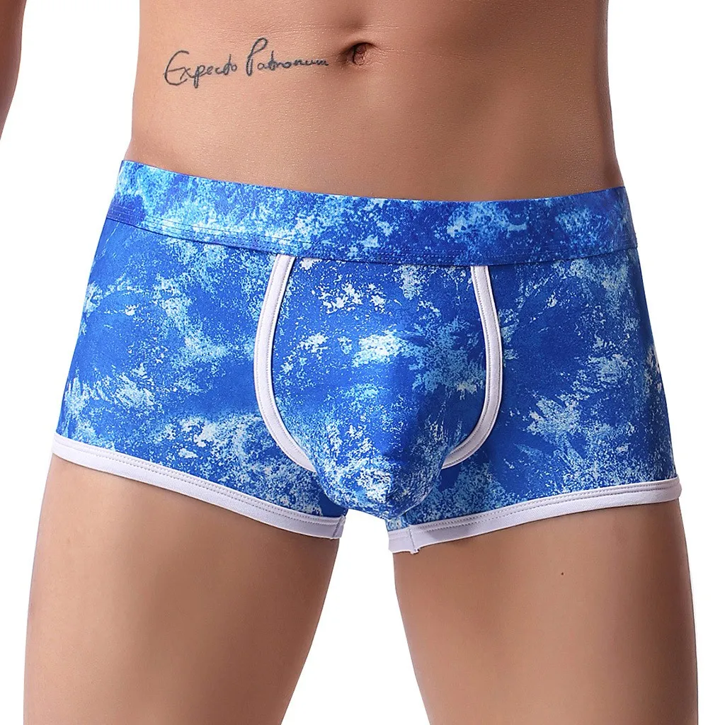Мужское модное индивидуальное нижнее белье мягкие дышащие трусы короткие
