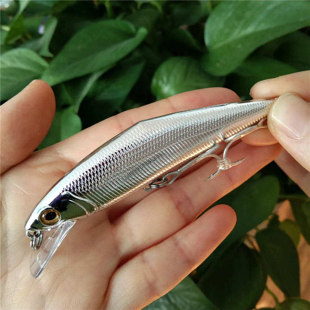 

Swolfy 8pcs 9cm 14.5g Treble Hook Minnow Fishing Lures 3d Eyes Sinking Swimbait Crankbaits Hard Baits Carp Fishing Tackle