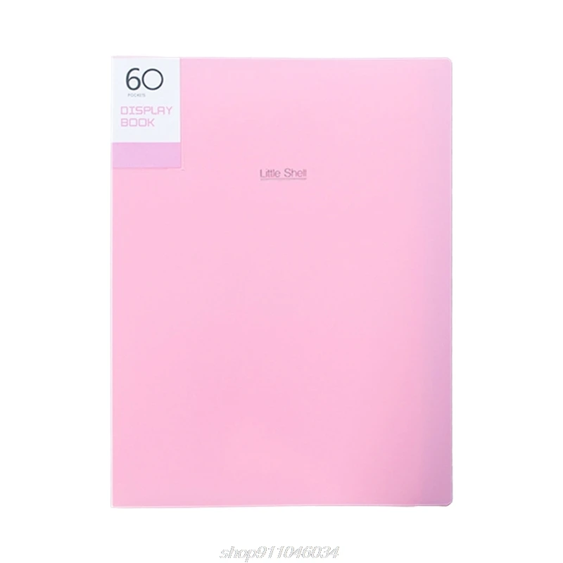 

A4 Display Book 20/30/40/60 Pages Transparent Insert File Folder Document Storage Bag Office Supplies M09 21 Dropship