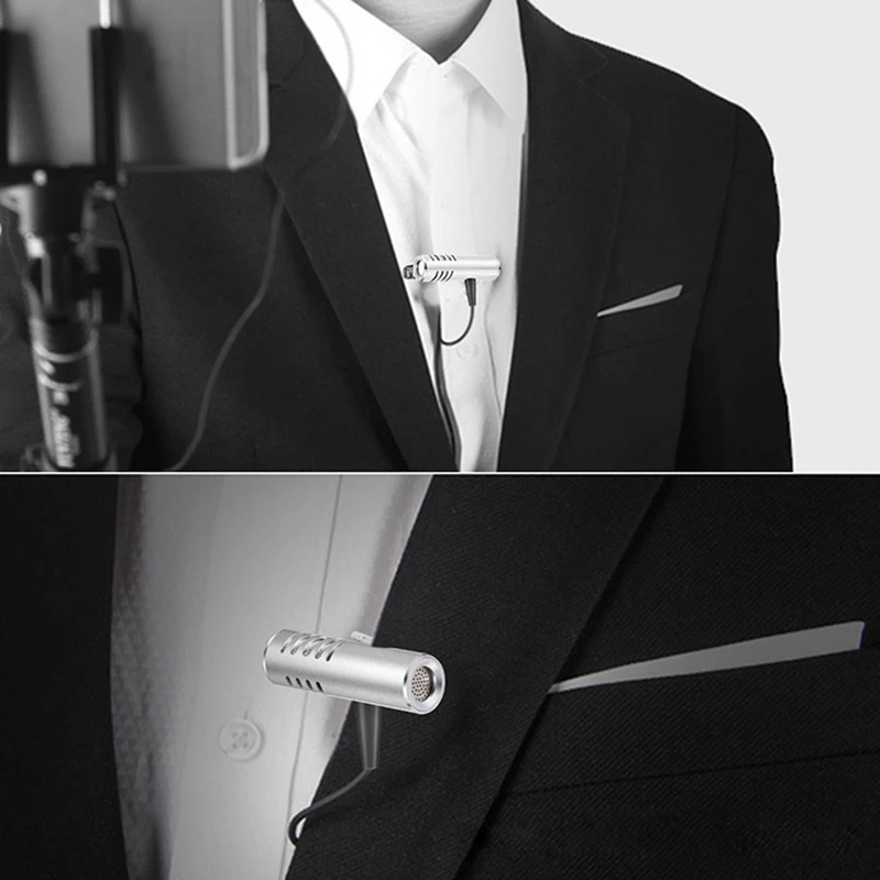 Lavalier Microphone Mobile Phone Camera Voice Recording Collar Mini Suitable for Teacher Meeting Host | Электроника
