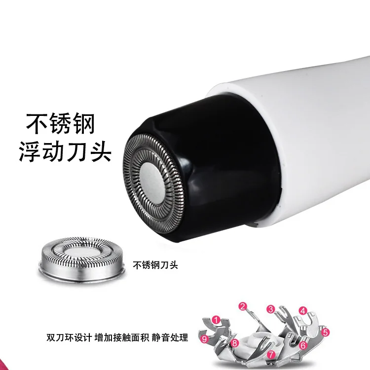 Водонепроницаемая электрическая Женская бритва мини для удаления волос на теле