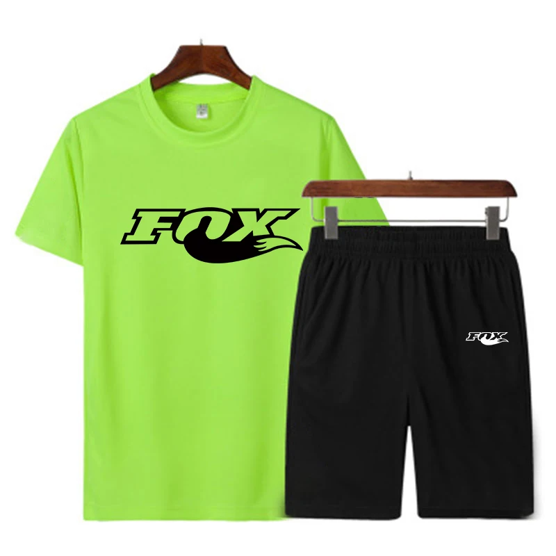 

2021 New Young Breathable Casual Suit Summer Fitness Quick Drying Climbing Sleeve Sport Set Running Spring Big Yards 3XL 100KG