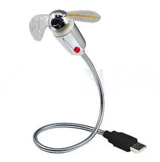 

Mini USB Fan Desk Fan With LED Light Switchable For Laptop notebook desktop computer