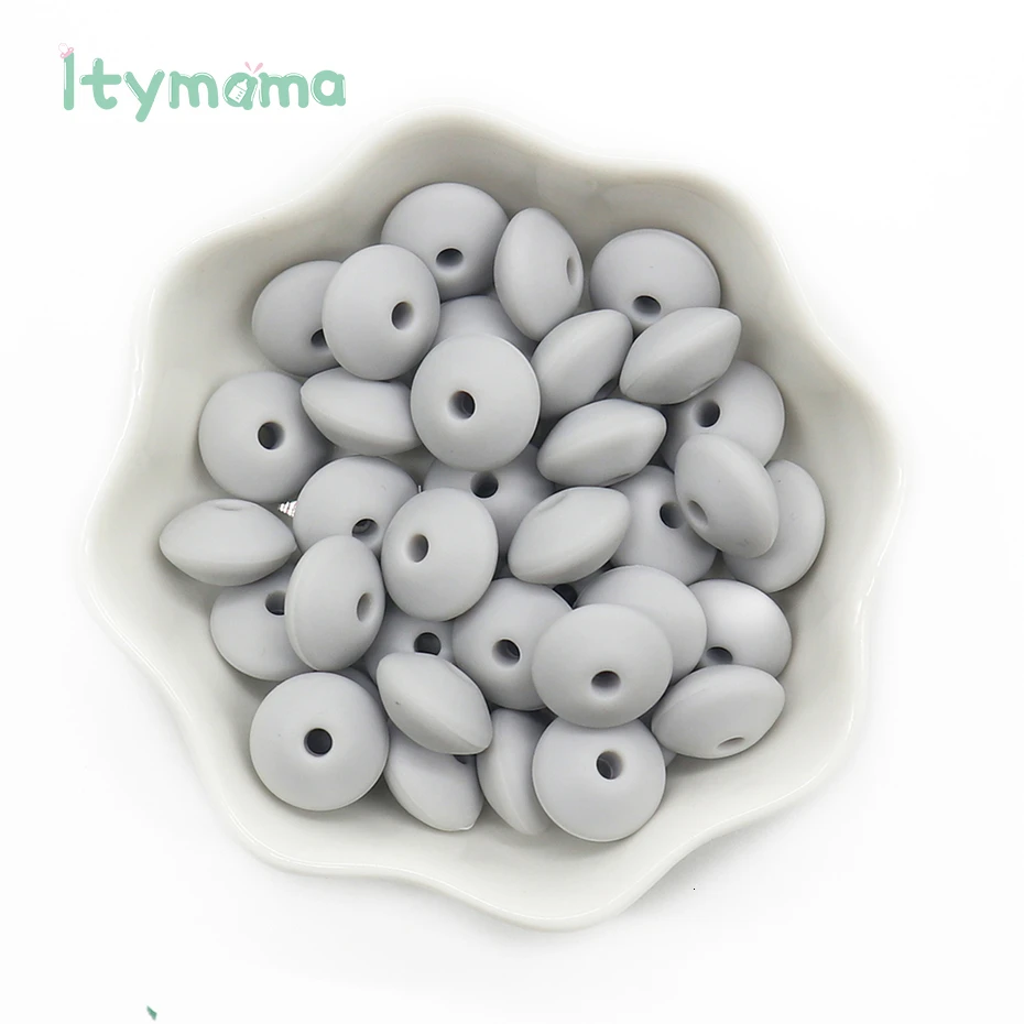 60pc BD020-45 Itymama, 60 шт., пищевые силиконовые счеты, бусины, жемчуг, силиконовые бусины, сделай сам, Прорезывание Зубов, уход за ребенком, ожерелье, соска, цепочка, детский Прорезыватель - Цвет: 60pc BD020-45
