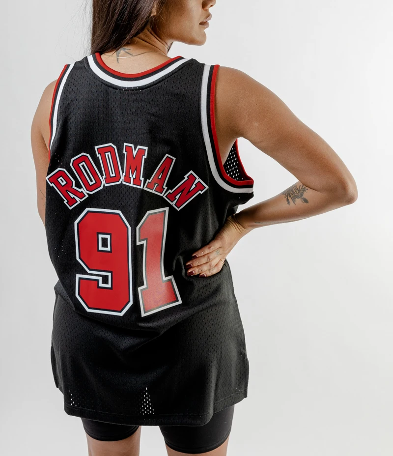 

2021 Mens New American Basketball Clothes #33 Scottie Pippen Chicago Bulls European Size Ball Pants T Shirts Cool Tops Loose