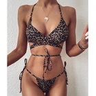 RUUHEE леопардовый купальник-бикини купальники, женское бикини, сексуальная пляжная одежда, купальный костюм пуш-ап, 2020, купальный костюм для женщин