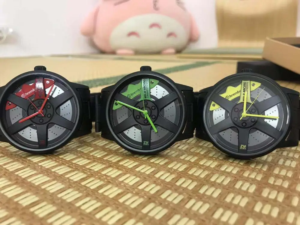 Новые мужские кварцевые часы дизайн колес настоящий циферблат Te37 суппорт